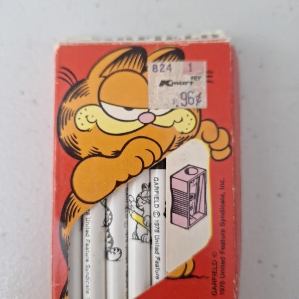 💥‎ 1978 Garfield the Cat Coloring Colored Pencils in Box Brand New 💥